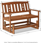 FG17485 Tioman Outdoor Hardwood New Mexico Glider