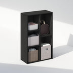 Reed Closet Organizers and Storage, 5-Cube Reversible Closet Shelves, Closet Organization Shelf, 9.4 x 19.5 x 31.5, for Bedroom, Closet, Blackwood