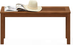 TIOMAN Outdoor Bench, Promo Backless Garden Bench, for Patio, Garden, Porch, 12 x 39 x 19, Natural