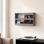 Hermite Rectangular Floating Shelves for Wall, Grey Oak