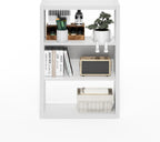 Viola Book Shelf, 3-Tier Bookshelf, Extra Thick Frame Bookcase with Open Shelf, Open Back Design, 11.3" x 23.2" x 35.9", for Living Room, Bedroom, Home Office, White
