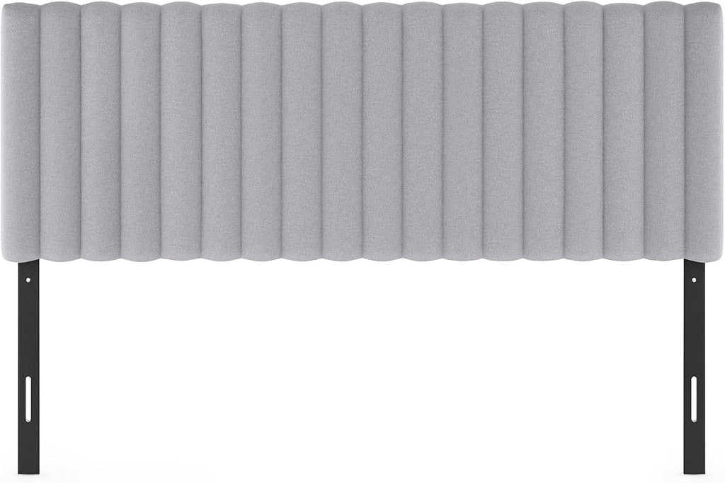 Roanne Upholstered Tufted Headboard, Glacier, Queen