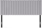 Roanne Upholstered Tufted Headboard, Glacier, Queen