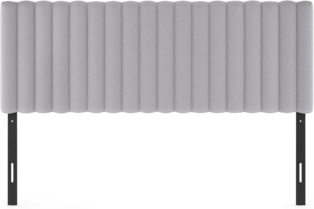 Roanne Upholstered Tufted Headboard, Glacier, Queen