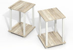 Simplistic Side Table Set of 2, End Table, Night Stand, Nightstand, Bedside Table, for Living Room, Bedroom, Light Oak