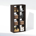 Cubic Extra Thick 8-Cube Closet Organizers and Storage, Dark Oak