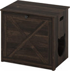 Peli Small Cat Litter Box Enclosure with Single Door, Ebony
