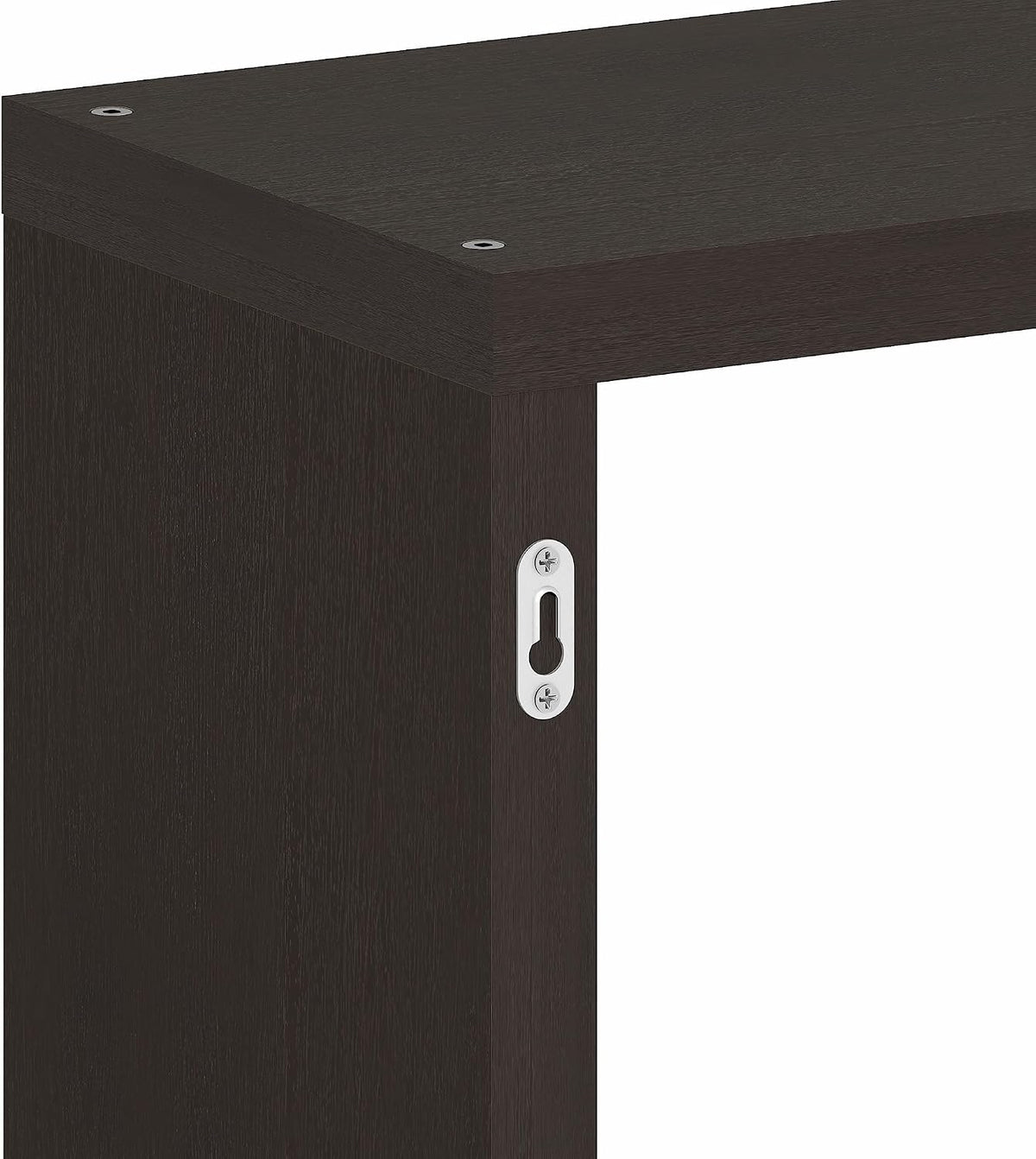 Floating Shelves for Wall, Thick Cube Wall Shelf, Dark Oak