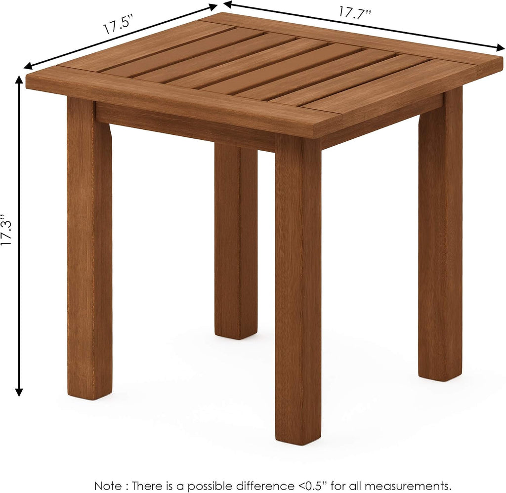 TIOMAN Outdoor Square Patio Table, Natural