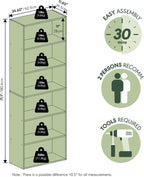 Reed Closet Organizers and Storage, 6-Tier Organizer, White