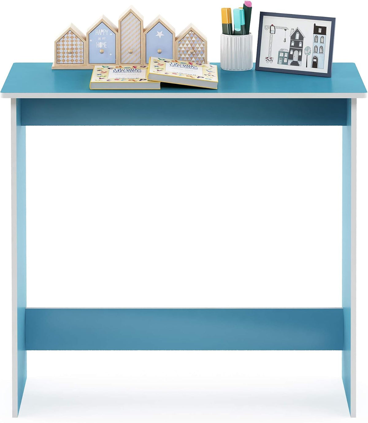 Simplistic Study Table, Light Blue