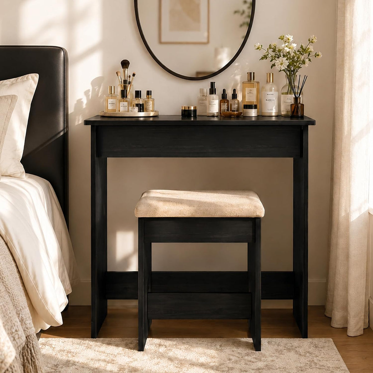 Simplistic 31.5-Inch Vanity Desk, Espresso