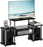 Turn-N-Tube No Tools Entertainment TV Stands, Black/Grey