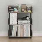 Turn-N-Tube Book Shelf, 3-Tier Bookshelf, Bookcases, French Oak