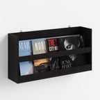 Hermite Rectangular Floating Shelves for Wall, Black Espresso