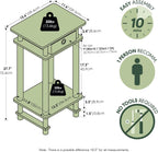 17017 Turn-N-Tube End Table, 1-Pack, Espresso