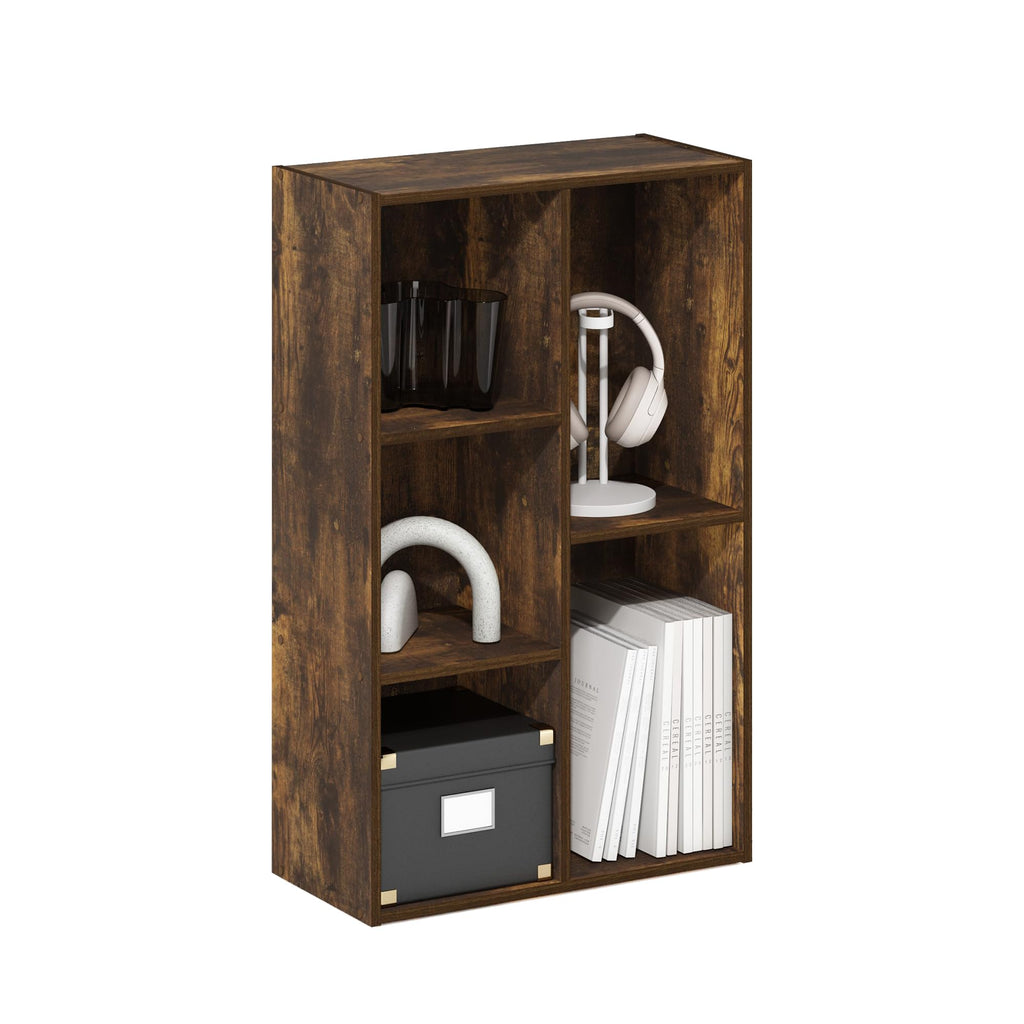 Luder 5-Cube No Tool Assembly Open Shelf, French Oak