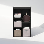 Reed Closet Organizers and Storage, 5-Cube Reversible Closet Shelves, Closet Organization Shelf, 9.4 x 19.5 x 31.5, for Bedroom, Closet, Blackwood