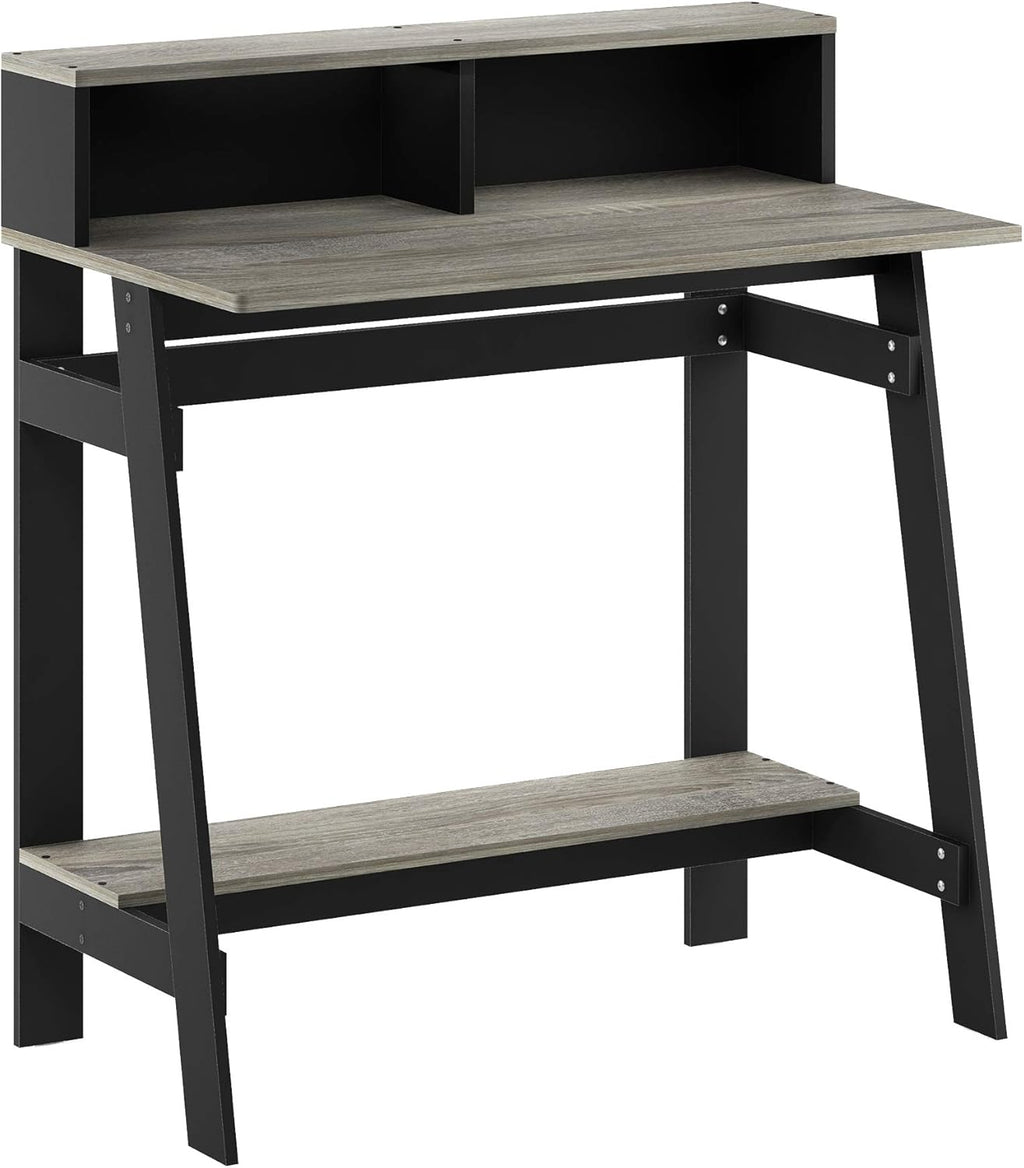 Simplistic A Frame Computer Desk, Black/French Oak Grey