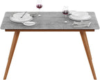 Redang Rectangular Indoor & Outdoor Smart Top Patio Dining Table/Patio Coffee Table/Small Patio Table/Picnic Table, Cement