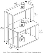 Turn-N-Tube 3-Tier Toolless Multipurpose Printer Stand Display Storage Shelf, Americano/Black