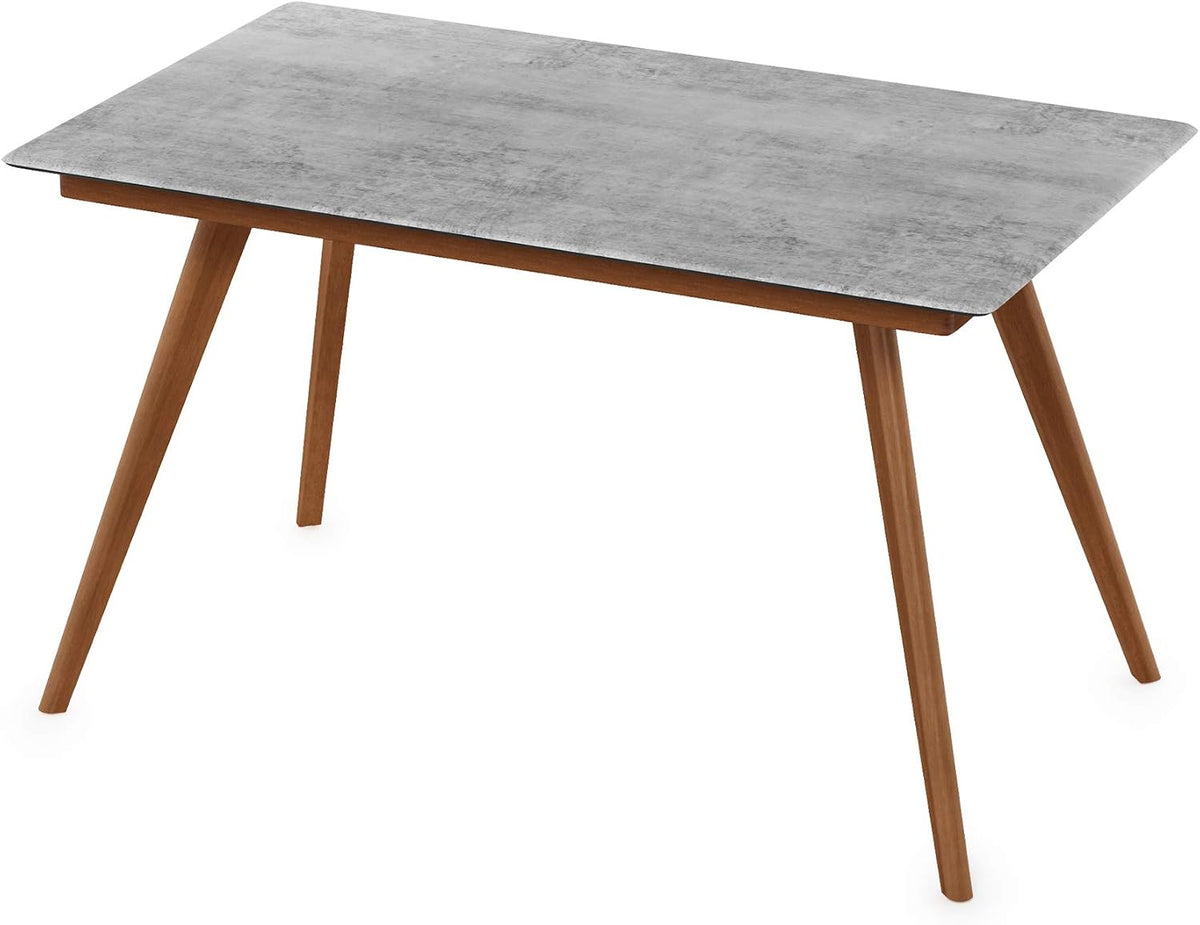 Redang Rectangular Indoor & Outdoor Smart Top Patio Dining Table/Patio Coffee Table/Small Patio Table/Picnic Table, Cement