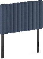 Roanne Upholstered Tufted Headboard, Denim, Twin