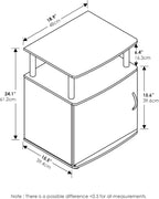 Jaya End Table, One, Black Wood