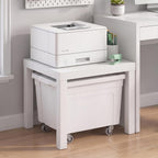 CLASSIC Modern Coffee Table, Printer Stand, White