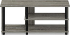 Turn-N-Tube Compact Multi Storage Shoe Rack, 35.2"W 3-Tier, French Oak Grey/Black