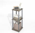 Simplistic Side Table Set of 2, End Table, Night Stand, Nightstand, Bedside Table, for Living Room, Bedroom, Grey Oak