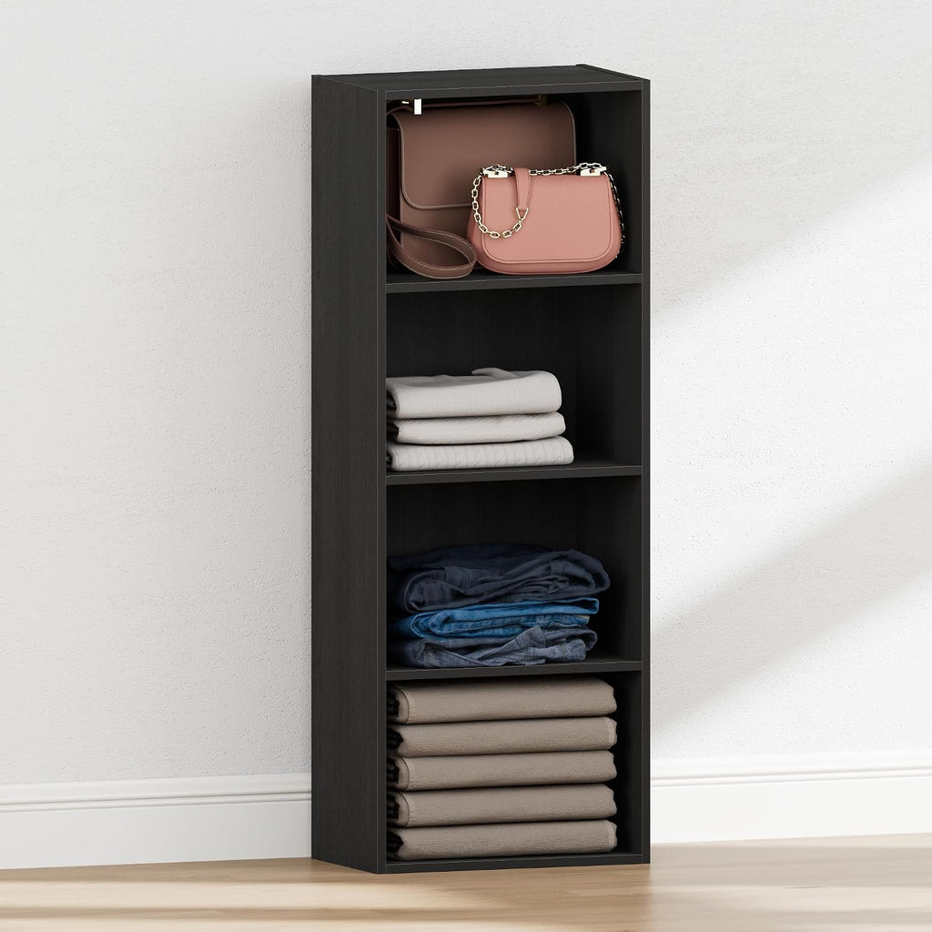 Reed Closet Organizers and Storage, 4-Tier Organizer, Blackwood