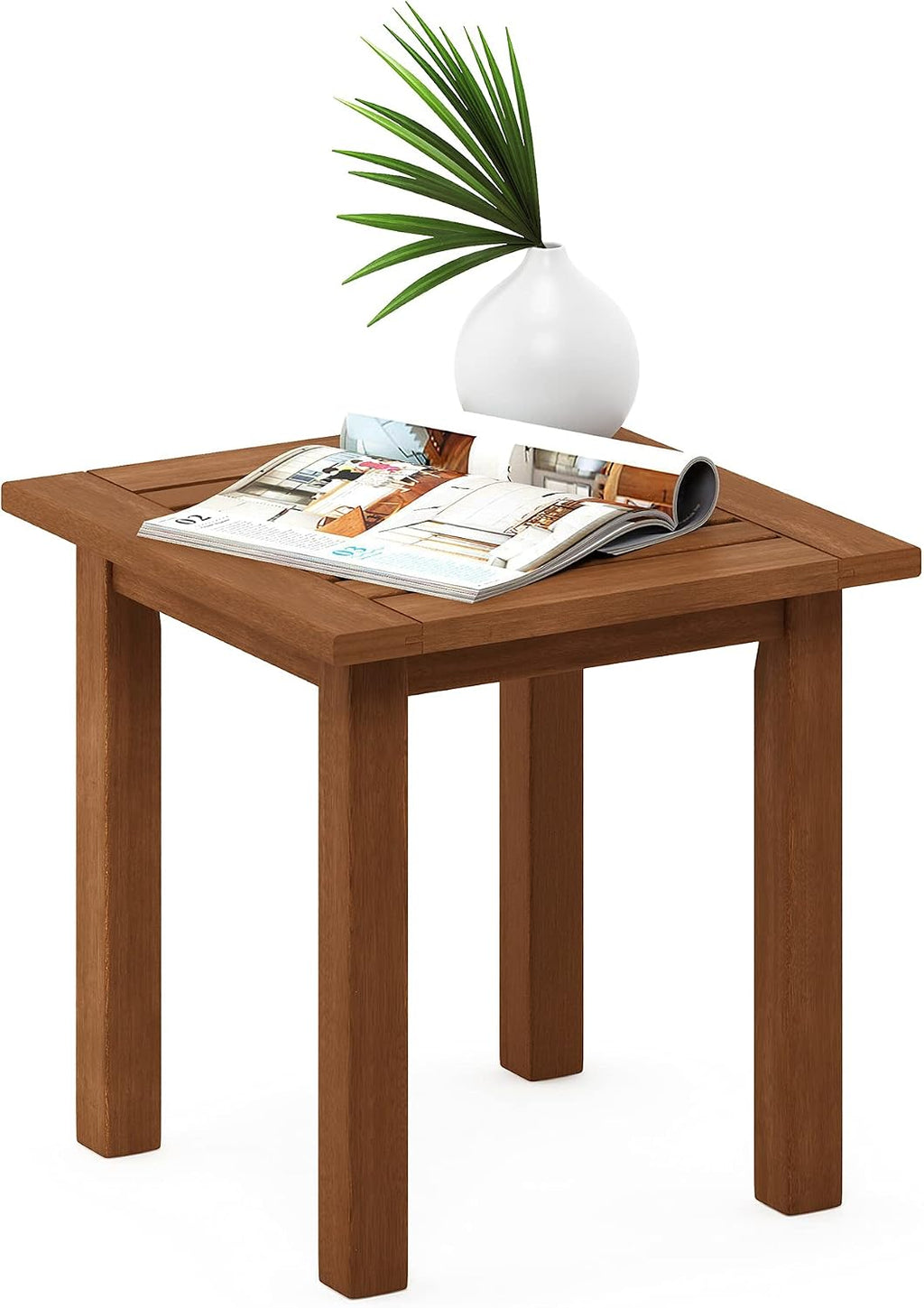 TIOMAN Outdoor Square Patio Table, Natural