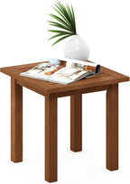 TIOMAN Outdoor Square Patio Table, Natural