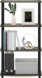 Turn-N-Tube Toolless 4-Tier Storage Shelves, French Oak