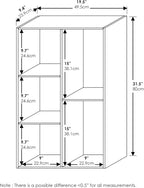 Luder 5-Cube No Tool Assembly Open Shelf, Blackwood