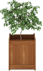 Cube Outdoor Planter Box, Natural