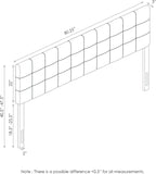 Fb17038K-Bk Headboard, King, Black