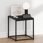 CAMNUS Night Stand, Metal Frame Nightstand, Toolless Side Table, End Table, Bedside Table, for Living Room, Bedroom, Americano