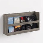 Hermite Rectangular Floating Shelves for Wall, Grey Oak