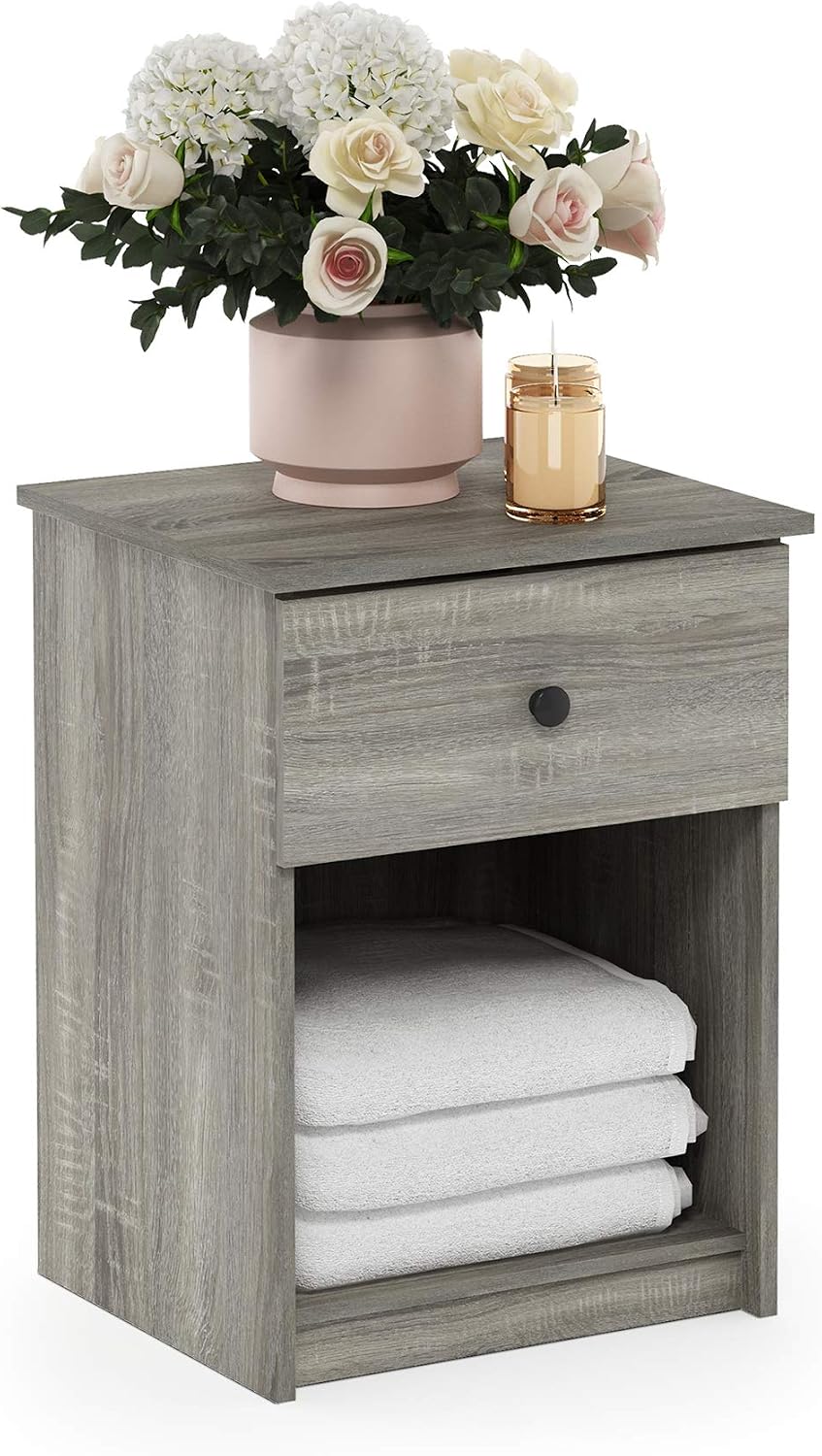 Tidur Nightstand, 1-Pack, French Oak Grey