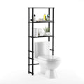 Turn-N-Tube Over The Toilet Storage, 5 Shelves Bathroom Organizer Space Saver Rack, Espresso/Black
