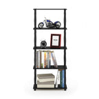 Turn-N-Tube 5-Tier Multipurpose Shelf / Display Rack / Storage Shelf / Bookshelf, Classic Tubes, Americano/Black