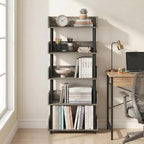 Turn-N-Tube Book Shelf, 5-Tier Bookshelf, Bookcases, French Oak