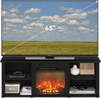 CLASSIC 3-Tier Fireplace TV Stand for TV up to 60 Inch, Americano