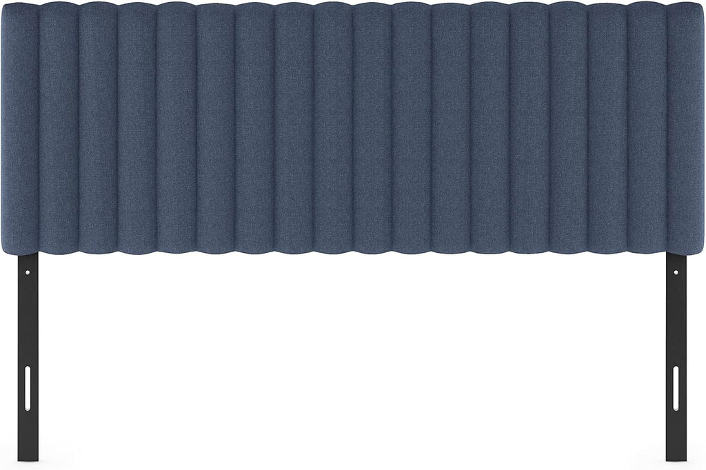Roanne Upholstered Tufted Headboard, Denim, Queen
