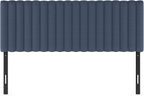 Roanne Upholstered Tufted Headboard, Denim, Queen