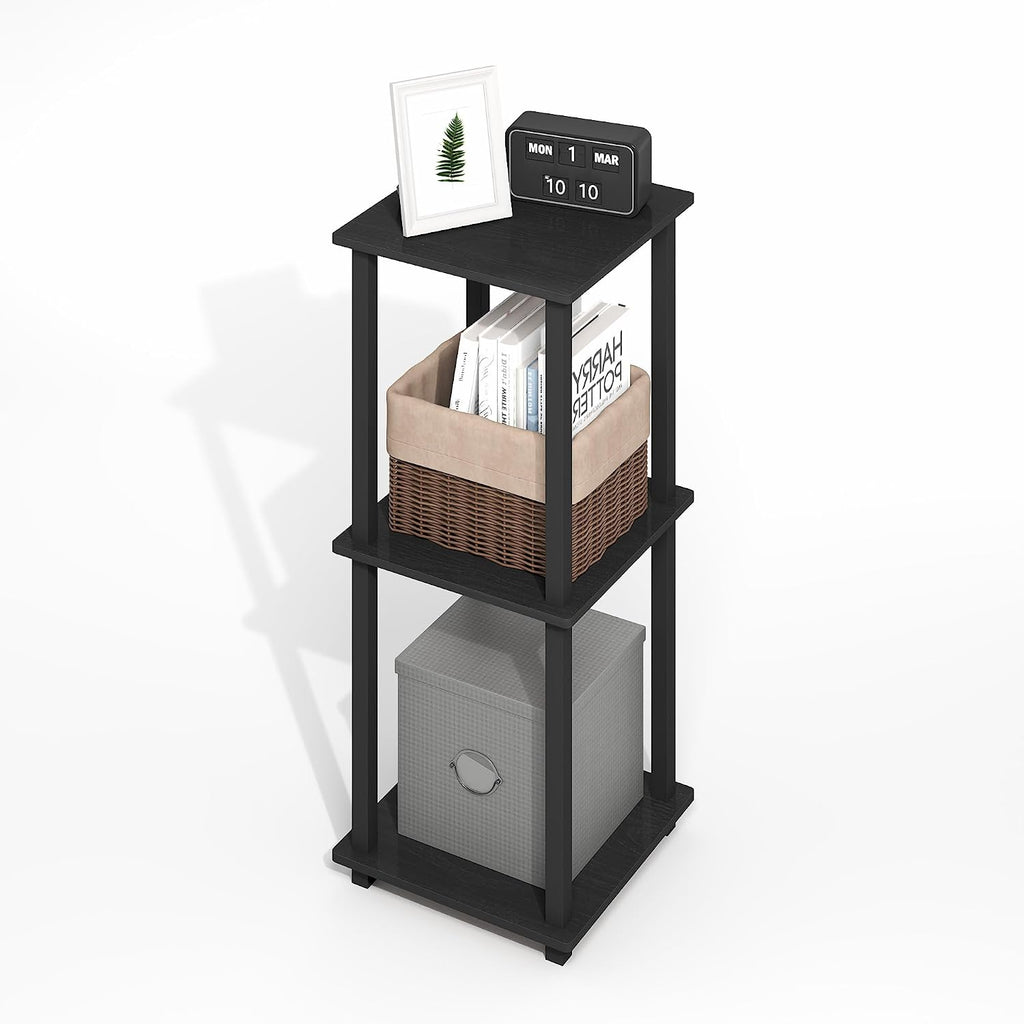 Simplistic Side Table Set of 2, End Table, Night Stand, Nightstand, Bedside Table, for Living Room, Bedroom, Dark Americano