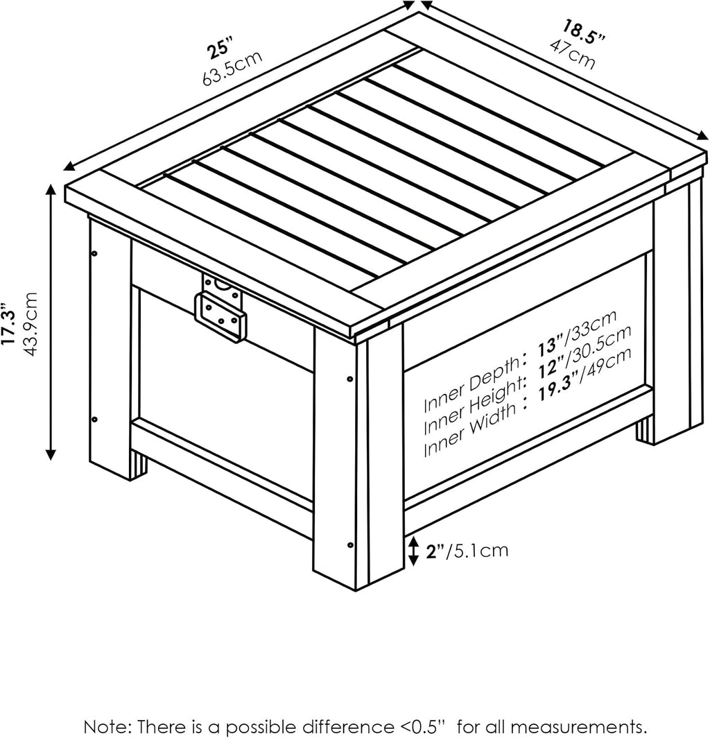 Hardwood Outdoor Cooler Storage, Porch