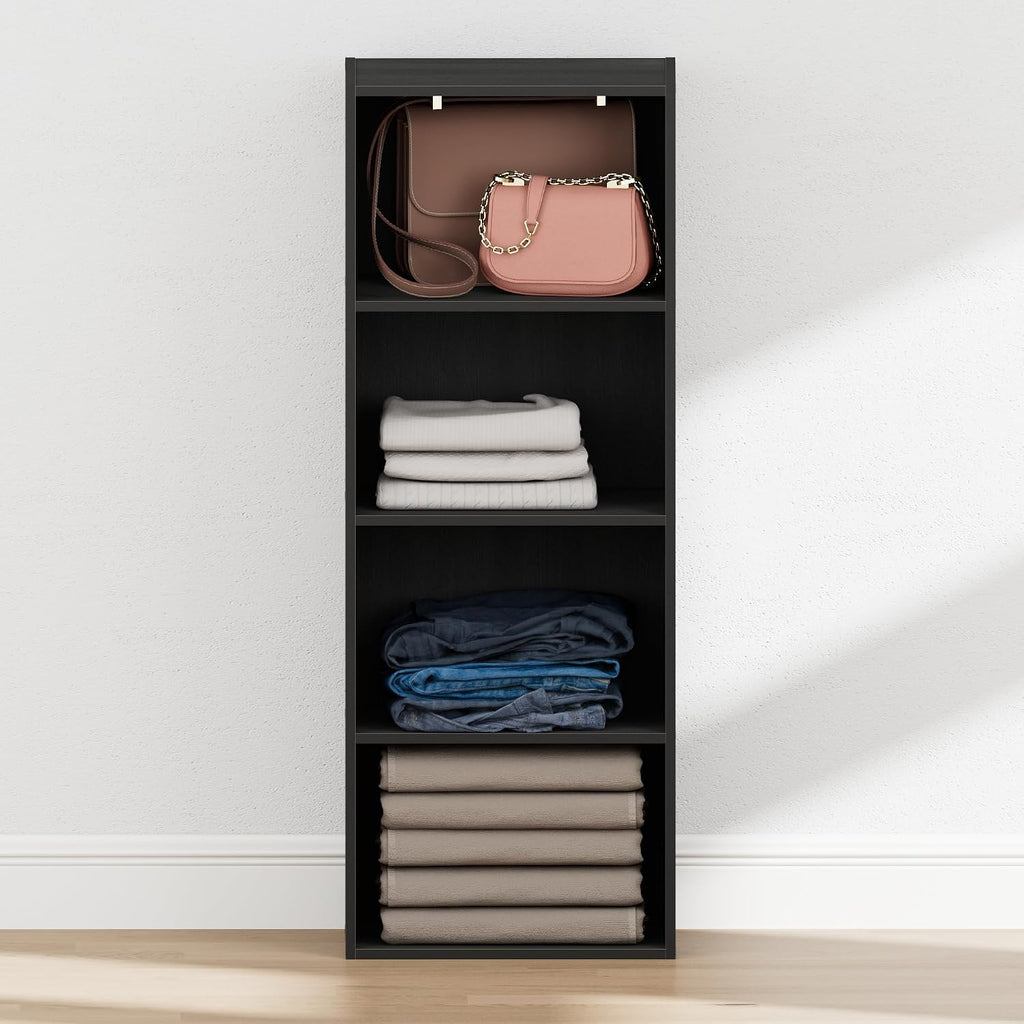 Reed Closet Organizers and Storage, 4-Tier Organizer, Blackwood